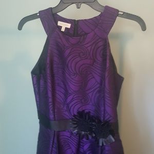 Purple and black party dress size 4